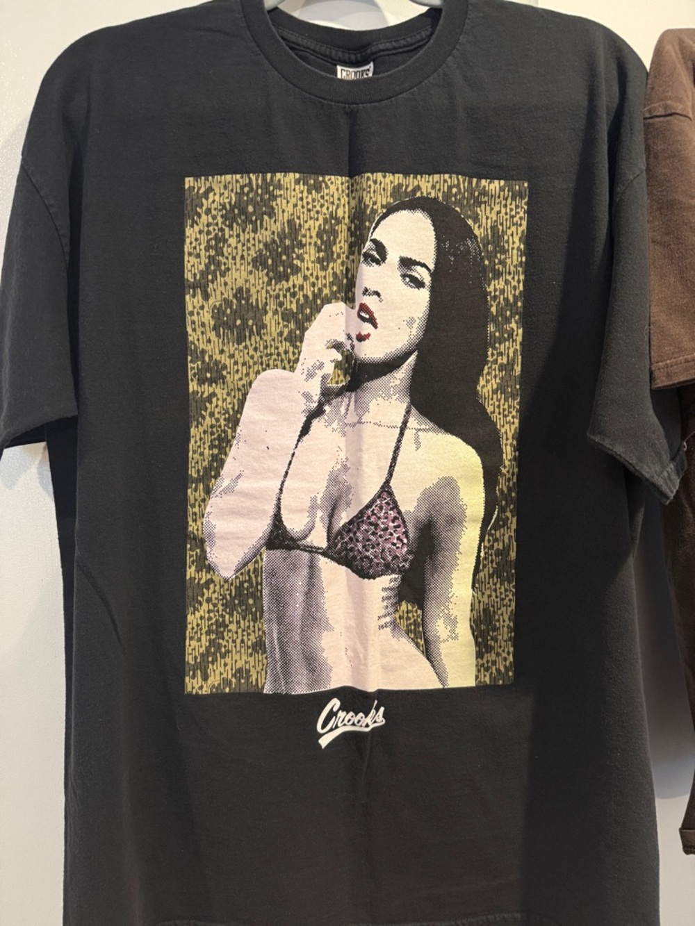 Crooks & Castles Black Graphic Bikini Girl Tee